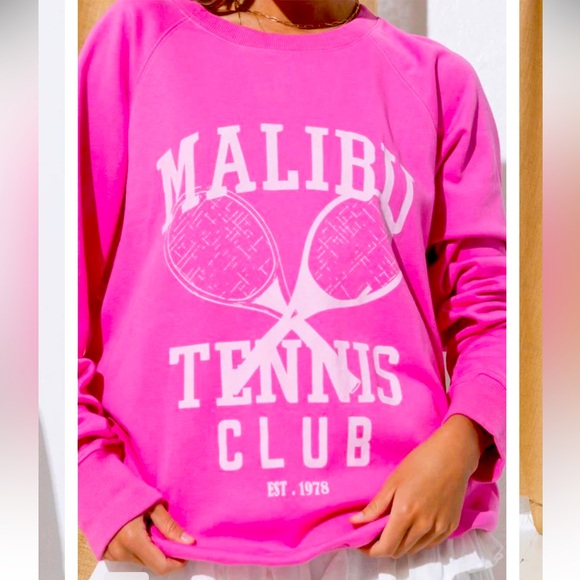 Sassy Shortcake Tops - Sassy Shortcake Pink Malibu Club Crewneck